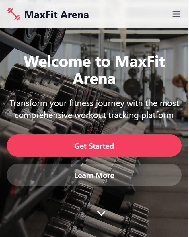 MaxFit Arena Website